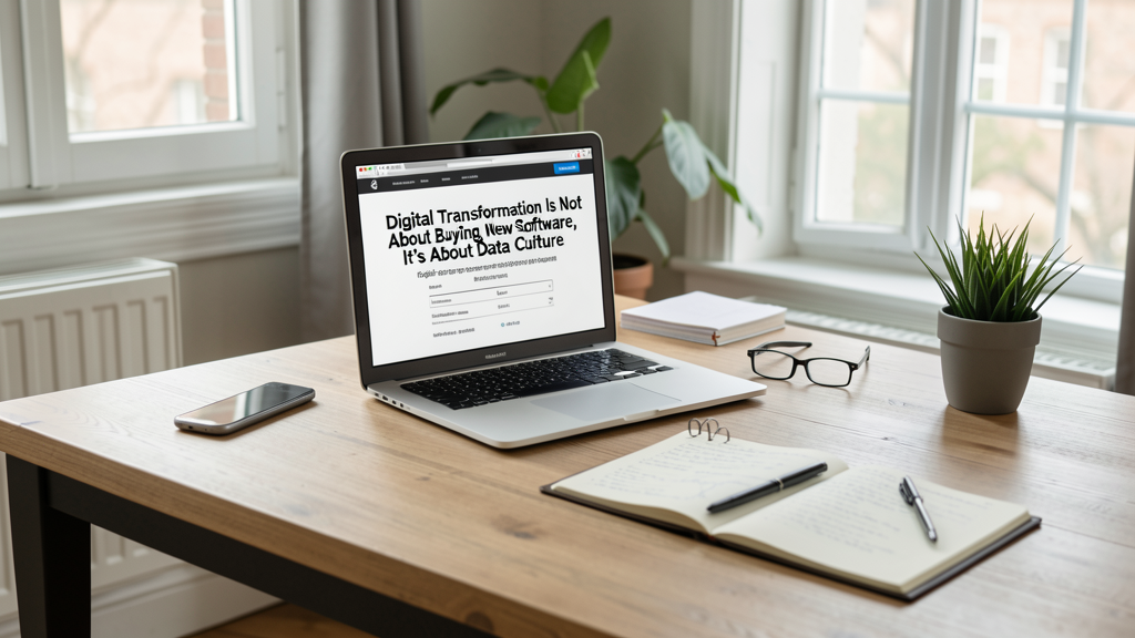 Editorial image illustrating Digital Transformation Is Not About Buying New Software, It's About Data Culture